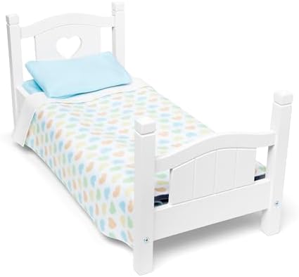 Melissa & Doug Melissa Doug Mine to Love Wooden Play Bed for Doll