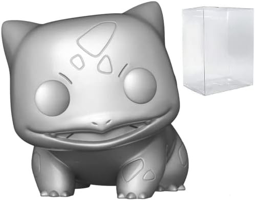 Pokemon Bulbasaur Silver Metallic Funko Pop Vinyl Figure Bundled with Compatible Pop Box
