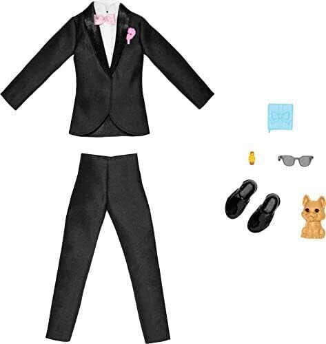 Barbie and Ken Bride and Groom Set of 2 Fashion Packs with Wedding Dress and Tuxedo Doll