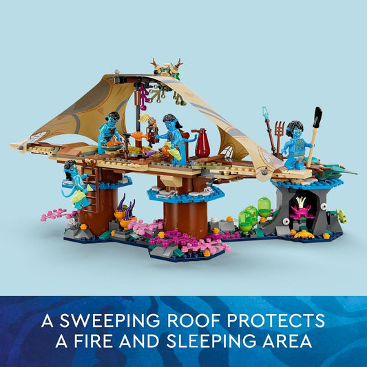 Lego Avatar The Way of Water Metkayina Reef Home 75578 Building Toy Set with Village