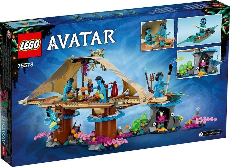 Lego Avatar The Way of Water Metkayina Reef Home 75578 Building Toy Set with Village