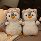 Aurora Pompom 9" Penguin Plush (Brown Hat)