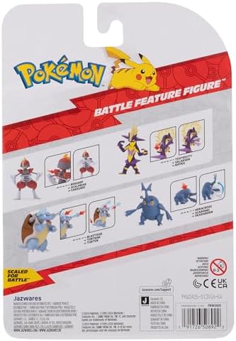 Pokemon PKW3420 Battle Feature Figure - Scaraborn Official Articulated Figure 11.5 cm