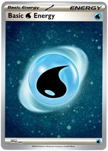 Pokemon - Water Energy Card SVE 003 - Pokemon 151 - Cosmic Holo Foil