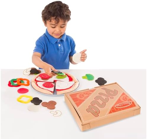 Melissa & Doug Melissa Doug Felt Food Mix 'n Match Pizza Play Food Set 40 pcs