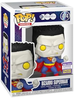 Funko Pop DC Heroes Bizarro Superman Shared SDCC Convention 2023 Vinyl Figure s
