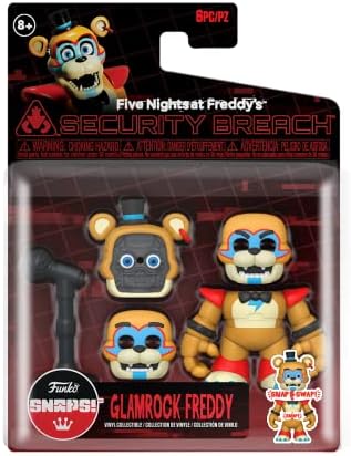Funko Five Nights at Freddy's FNAF Snap Glamrock Freddy Fazbear - Collectable Vinyl Figure
