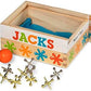 Melissa & Doug Melissa Doug Jacks Game with 10 Playing Pieces and 2 Balls in Wooden
