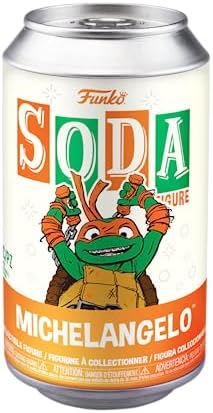 Funko Vinyl SODA Teenage Mutant Ninja Turtles TMNT - Michelangelo - 16 Odds for Rare Chase Variant - Collectable Vinyl Figure