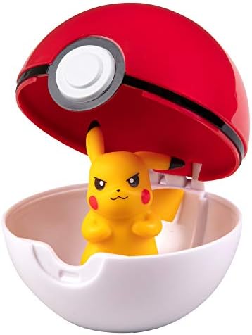 Pokemon Clip 'N' Go Belt Set with 3 Poke Balls 2 Figures - Includes Pikachu and Cubone