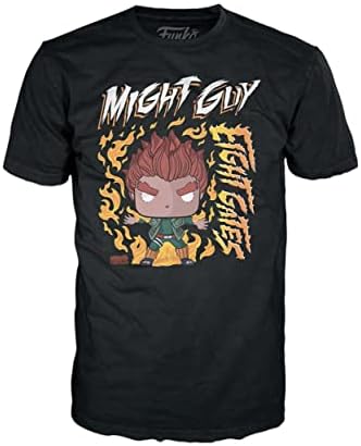Funko Boxed Tee Naruto - 8 Gates Guy - Large - L - T-Shirt - Clothes - - Short Sleeve Top