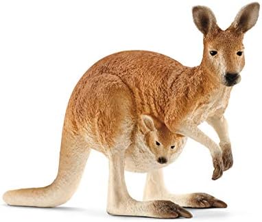 Schleich Wild Life Kangaroo Animal Figurine - Detailed Wild Animal Kangaroo Toy Figure