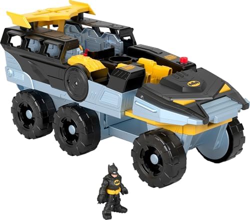 Fisher-Price Imaginext DC Super Friends Batman Toy Transforming Bat-Tank with Lights