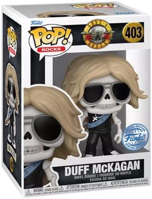 Funko Pop Rocks Duff McKagan Skeleton Vinyl Figure 3.8 Inches