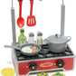 Melissa & Doug Melissa Doug 19-Piece Deluxe Wooden Cooktop Set with Wooden Play Food