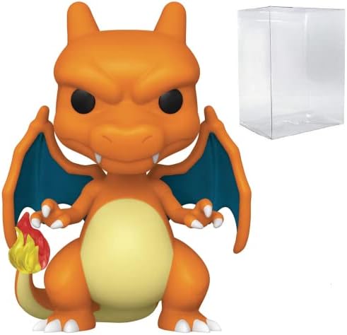 Pokemon Charizard Pop Vinyl Figure Bundled with Compatible Pop Box Protector