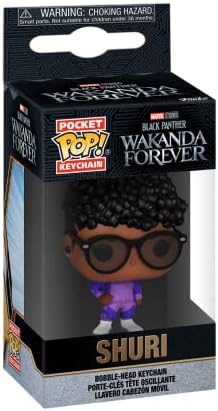 Funko Pop Keychain Black Panther - Wakanda Forever Shuri Novelty Keyring - Collectable