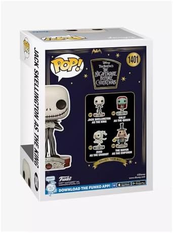 Funko The Nightmare Before Christmas Jack Skellington As The King Vinyl Figure Pop 1401