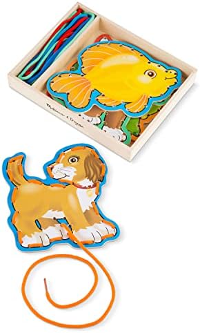 Melissa & Doug Melissa Doug Lace and Trace Activity Set Pets - 5 Wooden Panels and 5