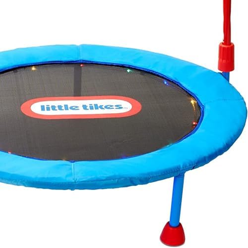 Little Tikes Light-Up 3-foot Trampoline with Folding Handle for Ages 3 to 6