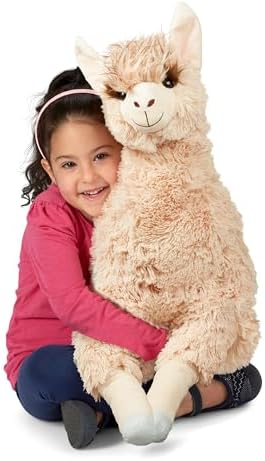 Melissa & Doug Melissa Doug Jumbo Llama Stuffed Plush Animal 26 Inches Tall