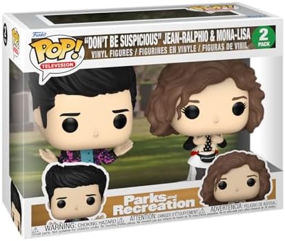 Funko POP TV Parks Recreation 15th Anniversary - Mona Jean - Jean-Ralphio Saperstein - 2-Pack - Collectable Vinyl Figure