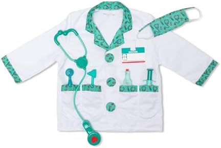 Melissa & Doug Melissa Doug Doctor Role Play Costume Dress-Up Set 7 pcs
