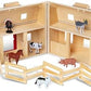 Melissa & Doug Melissa Doug Fold and Go Wooden Barn With 7 Animal Play Figures - Farm