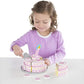 Melissa & Doug Melissa Doug Triple-Layer Party Cake Wooden Play Food Set - Birthday Cake