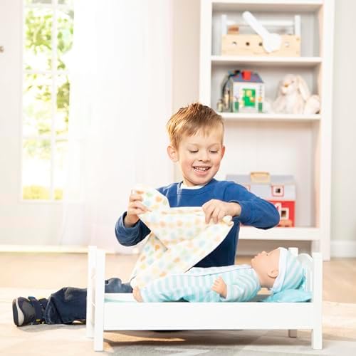 Melissa & Doug Melissa Doug Mine to Love Wooden Play Bed for Doll