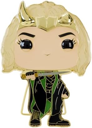 Funko Pop Pin Marvel - Loki Sylvie with Cape Glow in The Dark