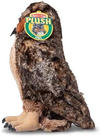 Melissa & Doug Melissa Doug Giant Owl - Lifelike Stuffed Animal 17 inches tall Brown