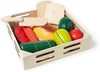 Melissa & Doug Melissa Doug Cutting Food Play Food Set With Wooden Pieces Knife Cutting