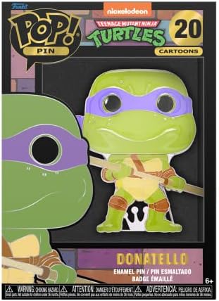 Funko Pop Enamel Pin Teenage Mutant Ninja Turtles - Donatello Enamel Pins - Cute