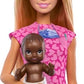 Barbie Doctor Doll with Blonde Fashion Doll Wearing Pink Scrubs 1 Baby with Furniture
