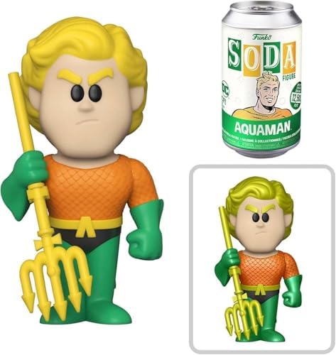 Funko Super Powers DC Figures Activate Aquaman Soda tin Can Robin Teen Titans Bundled