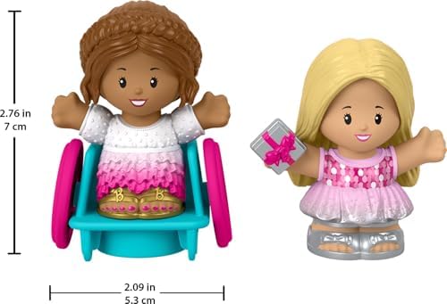Fisher-Price Little People Toddler Barbie Party Figure Set with 2 Characters for