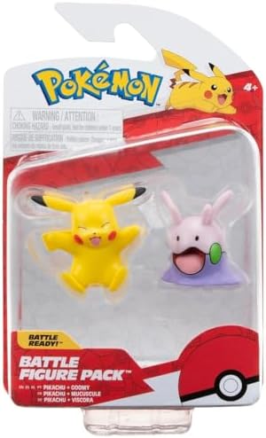 Pokemon Articulated Battle Figure Set Multi-Pack Pikachu and Goomy
