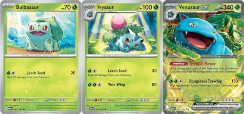 Pokemon Venusaur ex 003165 - Pokemon 151 - Double Rare - Evolution 3 Card Set -