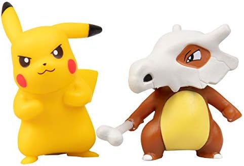 Pokemon Clip 'N' Go Belt Set with 3 Poke Balls 2 Figures - Includes Pikachu and Cubone