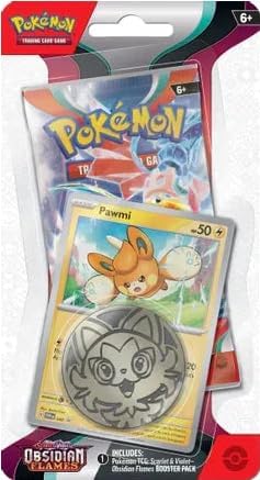 Pokemon TCG Scarlet Violet - Obsidian Flames Checklane Blister Packs Pawmi and Wooper 2