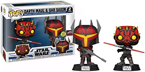 Funko POP Darth Maul GAR Saxon Glow Dark 2 Pack