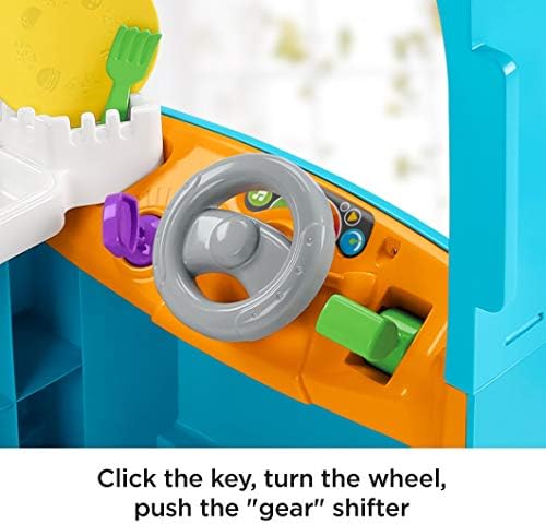 Fisher-Price Toddler Learning Toy Laugh Learn Servin' Up Fun Food Truck Electronic Playset