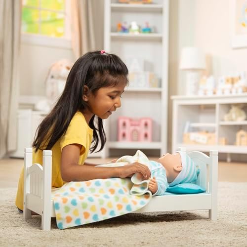 Melissa & Doug Melissa Doug Mine to Love Wooden Play Bed for Doll