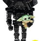 Funko POP Star Wars The Mandalorian - Dark Trooper Holding Grogu The Child