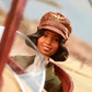 Barbie Inspiring Women Doll Bessie Coleman Dressed in Aviator Suit with Helmet and Goggles