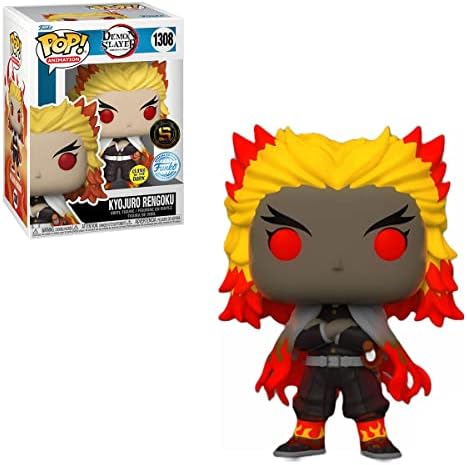 Funko POP Animation Demon Slayer - Rengoku Kyojuro Glow in The Dark Vinyl Figure