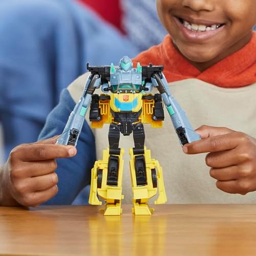 Transformers EarthSpark Cyber-Combiner Bumblebee and Mo Malto Robot Action Figures