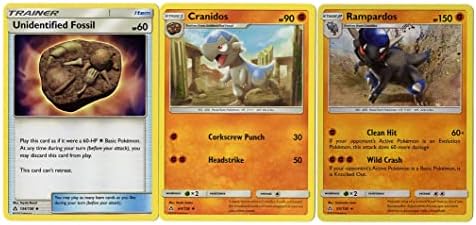 Pokemon Rampardos 65156 Ultra Prism - Evolution Pokemon Card Lot - Cranidos