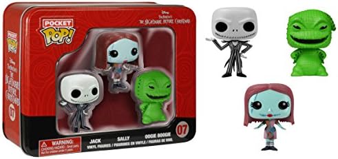 FunKo Pocket POP NBC Tin - Jack Sally Oogie Toy Figure 3 Count
